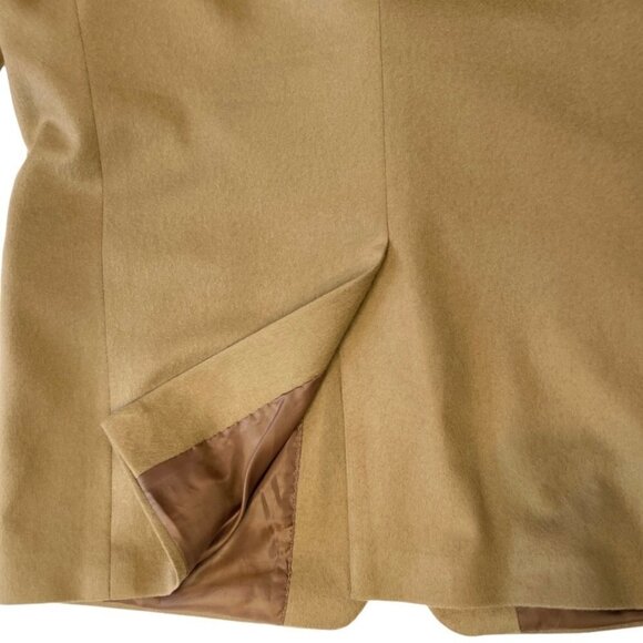 ETIENNE AGNER Cashmere Sport Coat Men's 43 Regular Tan 2-Button WPL 8046 Flaw - Picture 2 of 15